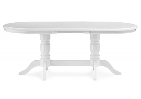 Стол деревянный Эвклаз овальный белый