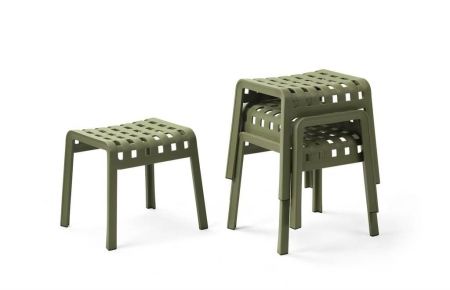 Табурет пластиковый Poggio зеленый