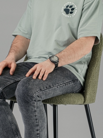 Стул Джексон зеленый экомех HUSH 617