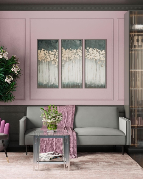 Диван прямой Кассель велюр серый