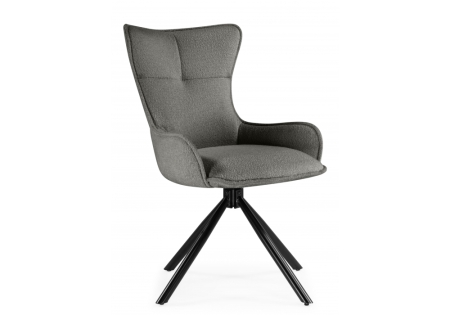 Стул на металлокаркасе Chicago светло-серый, черный