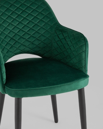 Стул Венера диамант велюр изумрудный