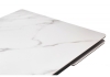 Керамический стол Мэриан 120(180)х80 snow alpin white, черный