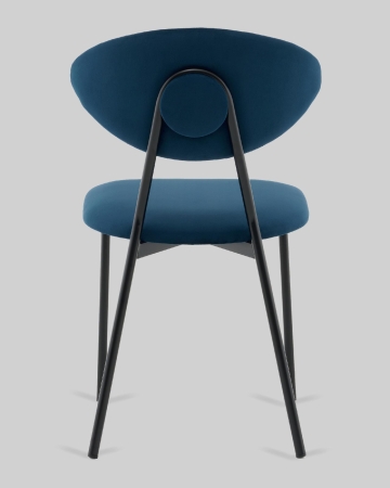 Стул обеденный Квинси велюр синий