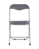 Стул складной ДЖОН металлик, серый