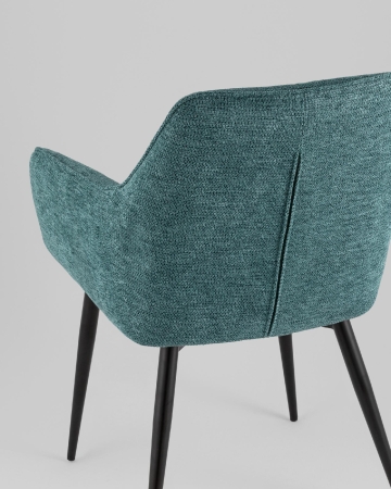 Стул обеденный Lynet рогожка голубой