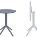Стол пластиковый складной Siesta Contract Sky Folding Table Ø60 серый