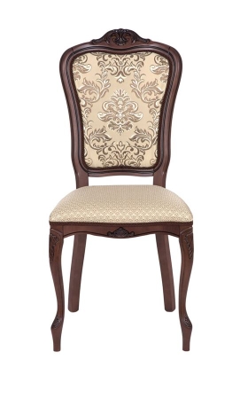 Стул Виконт тон 317, патина черная, ткань Агата серая, компаньон