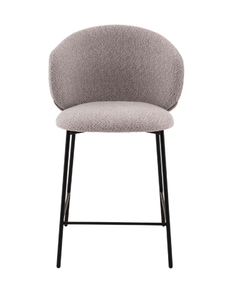 Стул полубарный Блейз букле светло-серый