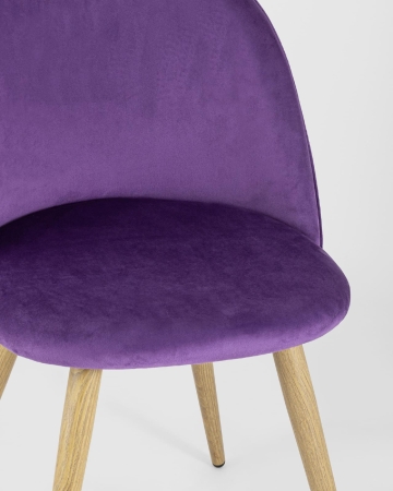 Стул Лион велюр с ромбами лиловый Стул Лион велюр с ромбами лиловый