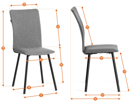 Стул обеденный La Rousse ткань коричневая