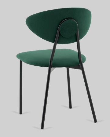 Стул обеденный Квинси велюр зеленый
