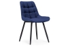 Стул Челси велюр синий, черный