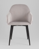 Стул Новел New велюр светло-серый с темно-серой спинкой Стул Новел New велюр светло-серый с темно-серой спинкой