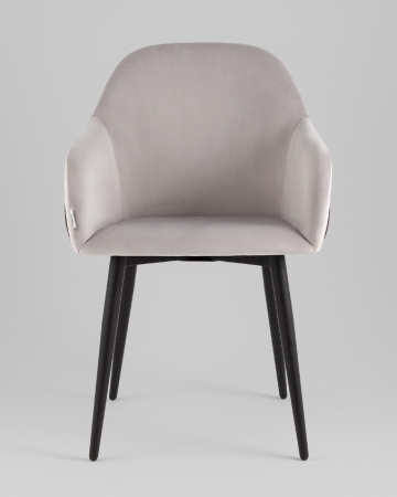 Стул Новел New велюр светло-серый с темно-серой спинкой Стул Новел New велюр светло-серый с темно-серой спинкой