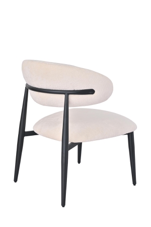 Кресло лаунж Ayla молочный