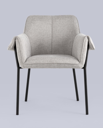 Кресло Бесс рогожка светло-серый 2 шт.