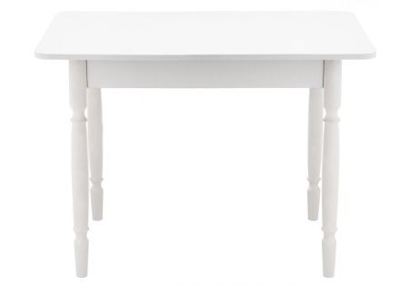 Стол деревянный Вуди белый глянец