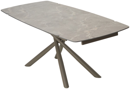 Стол RIVOLI 140 MATT LATTE STONE SOLID CERAMIC, TAUPE