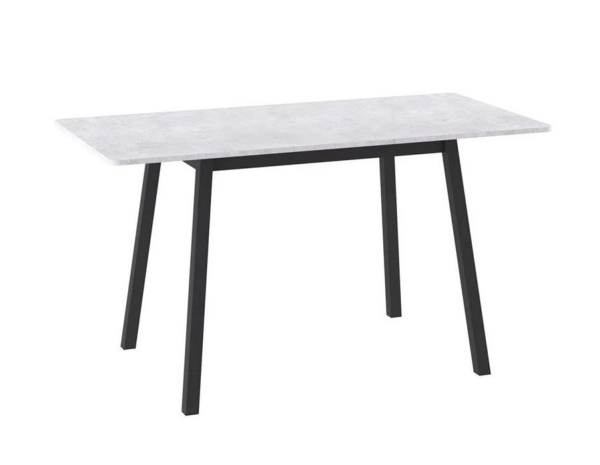 Стол "ТИРК RADIAL-94" раздвижной, серый сланец, черный, 94(126)х64 Стол "ТИРК RADIAL-94" раздвижной, серый сланец, черный, 94(126)х64