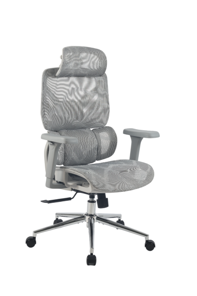 Кресло офисное TopChairs Structo серая сетка