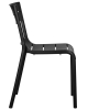 Стул TIM черный, пластик, твердое сиденье, без подлокотников