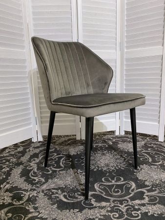 Стул SEATTLE-V графит #14 велюр, черный каркас