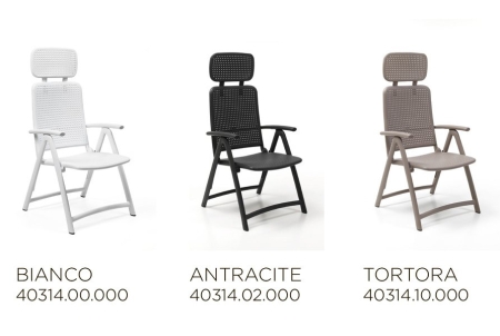 Кресло пластиковое складное Acquamarina