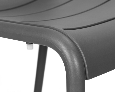 Стул TIM серый, пластик, твердое сиденье, без подлокотников