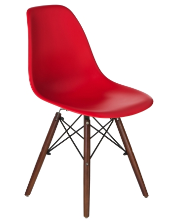 Стул обеденный LMZL-PP623 ножки темный бук сиденья красный
