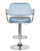 Стул барный CHARLY пудрово-голубой велюр MJ9-74