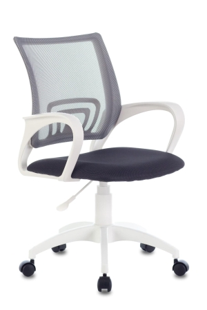 Кресло CH-W695NLT темно-серый TW-04 TW-12 сетка/ткань крестовина пластик пластик белый
