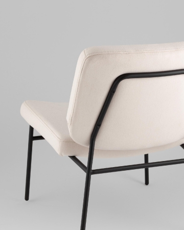 Кресло Эбигейл велюр молочный