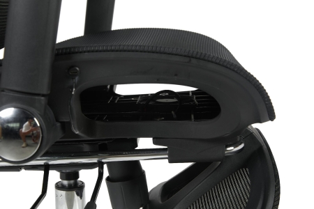 Кресло офисное TopChairs Prodigy с оттоманкой черный