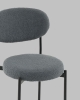 Стул полубарный Бриф DD букле темно-серый