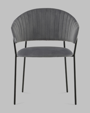Стул Бруно NEW велюр серый