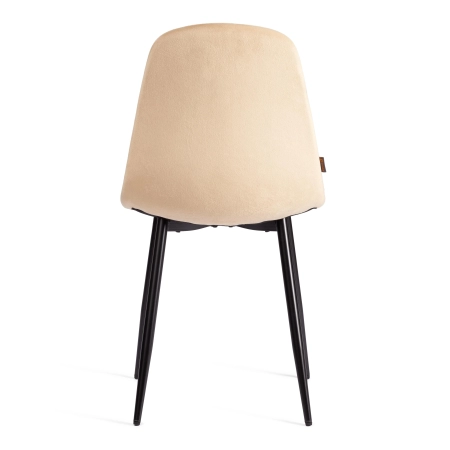 Стул BREEZE (mod. JSC-58) велюр и металл, коричневый, черный