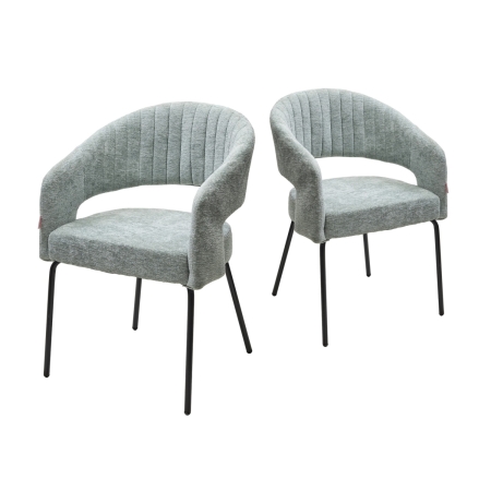 Стул SNUG 3018-04 мятный, шенилл, черный каркас