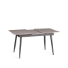 Стол обеденный Balmoral/Балморал светло-серый и черный Стол обеденный Balmoral/Балморал светло-серый и черный