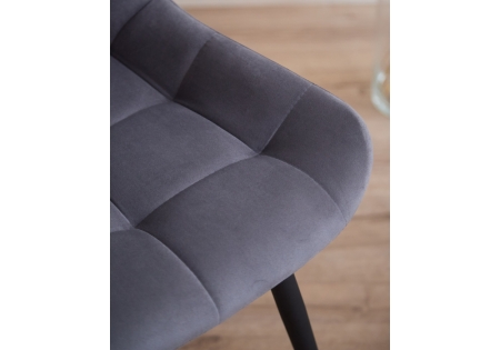 Стул на металлокаркасе Челси 360 К темно-серый (zd 995), черный np