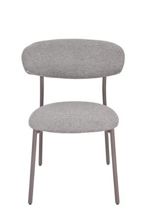 Стул обеденный Ayla серый серые ножки