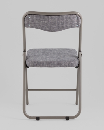 Стул складной Джонни рогожка серо-голубой каркас серый