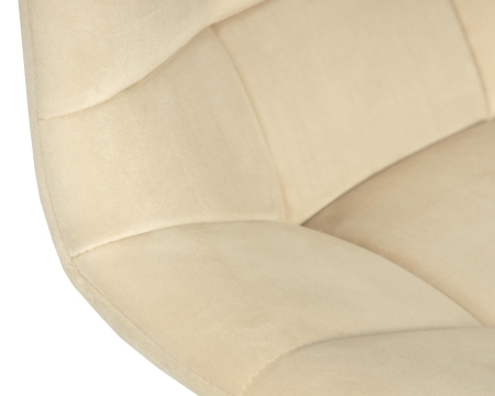 Набор 2 шт Стул барный TAILOR WHITE, бежевый велюр (MJ9-10)