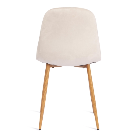 Стул BREEZE бежевый, ткань и металл, твердое сиденье, без подлокотников