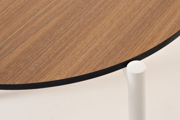 "Диего" журнальный стол из HPL 120х60 H40, каркас белый муар, цвет "дуб" "Диего" журнальный стол из HPL 120х60 H40, каркас белый муар, цвет "дуб"