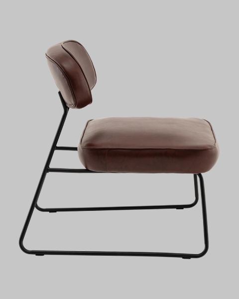 Кресло Kate new ткань экокожа бордово-коричневый