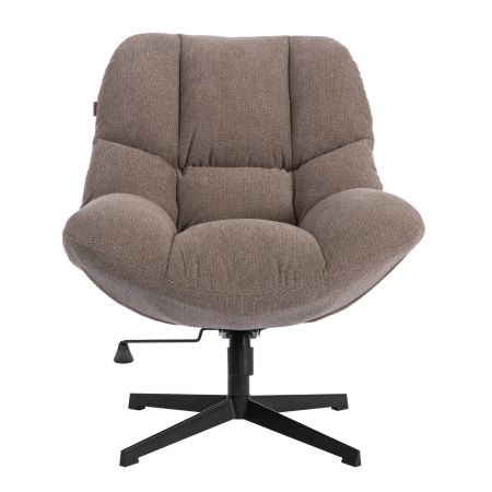 Кресло лаунж Relax/Релакс с пуфом светло-серый