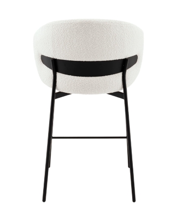 Стул полубарный Блейз букле белый