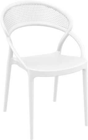 Кресло пластиковое Sunset белое