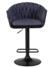 Стул барный LEON синяя ткань LAR-275-29